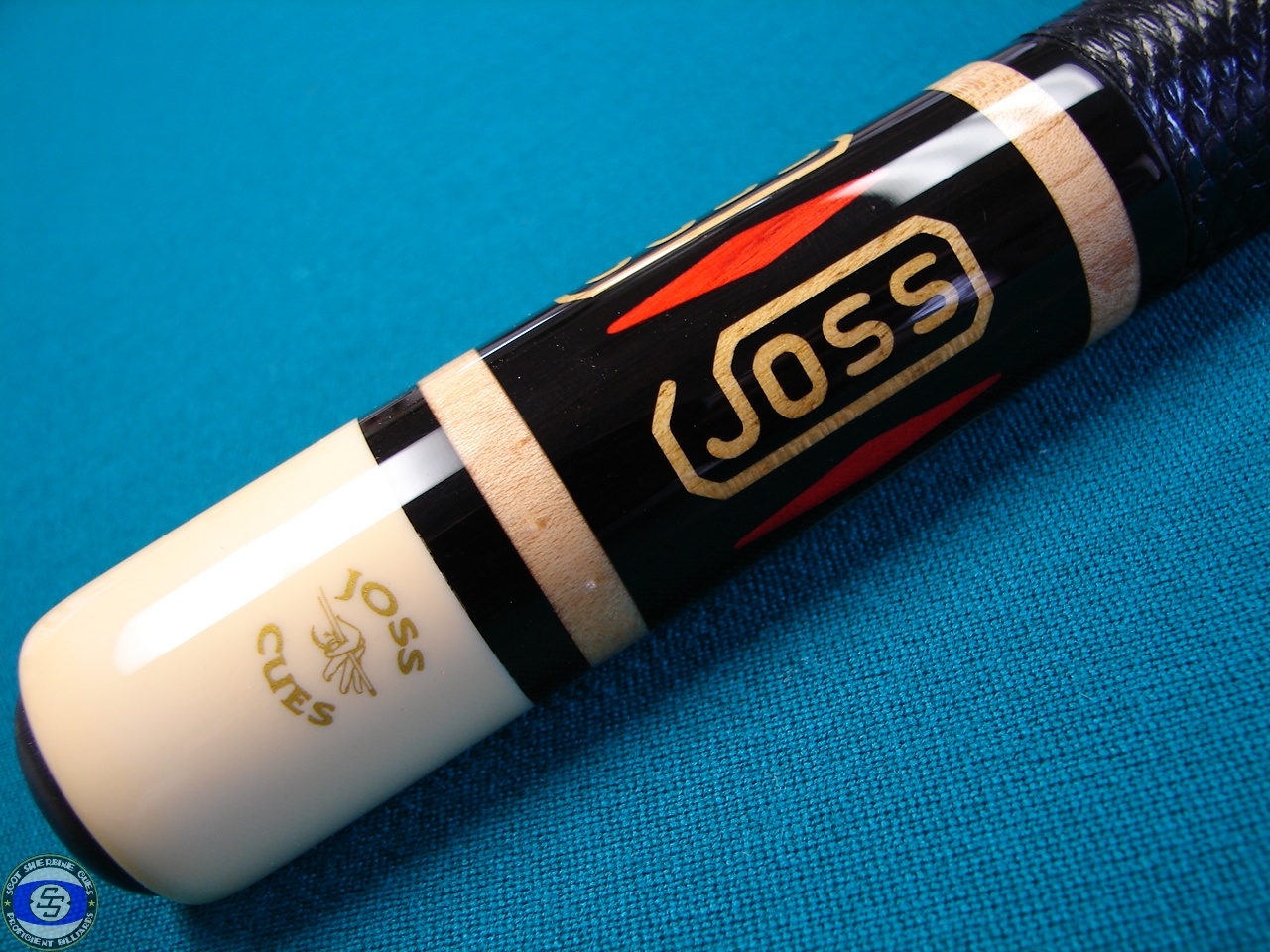 Joss inlay logo cue - Proficient Billiards Cue Repair