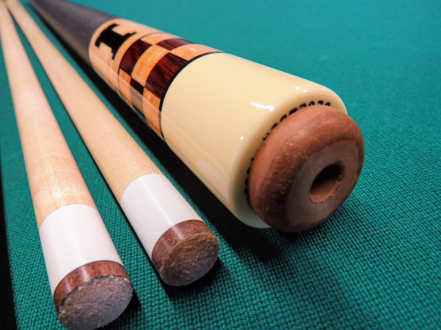 Custom Shop Huebler cues Proficient Billiards Cue Repair