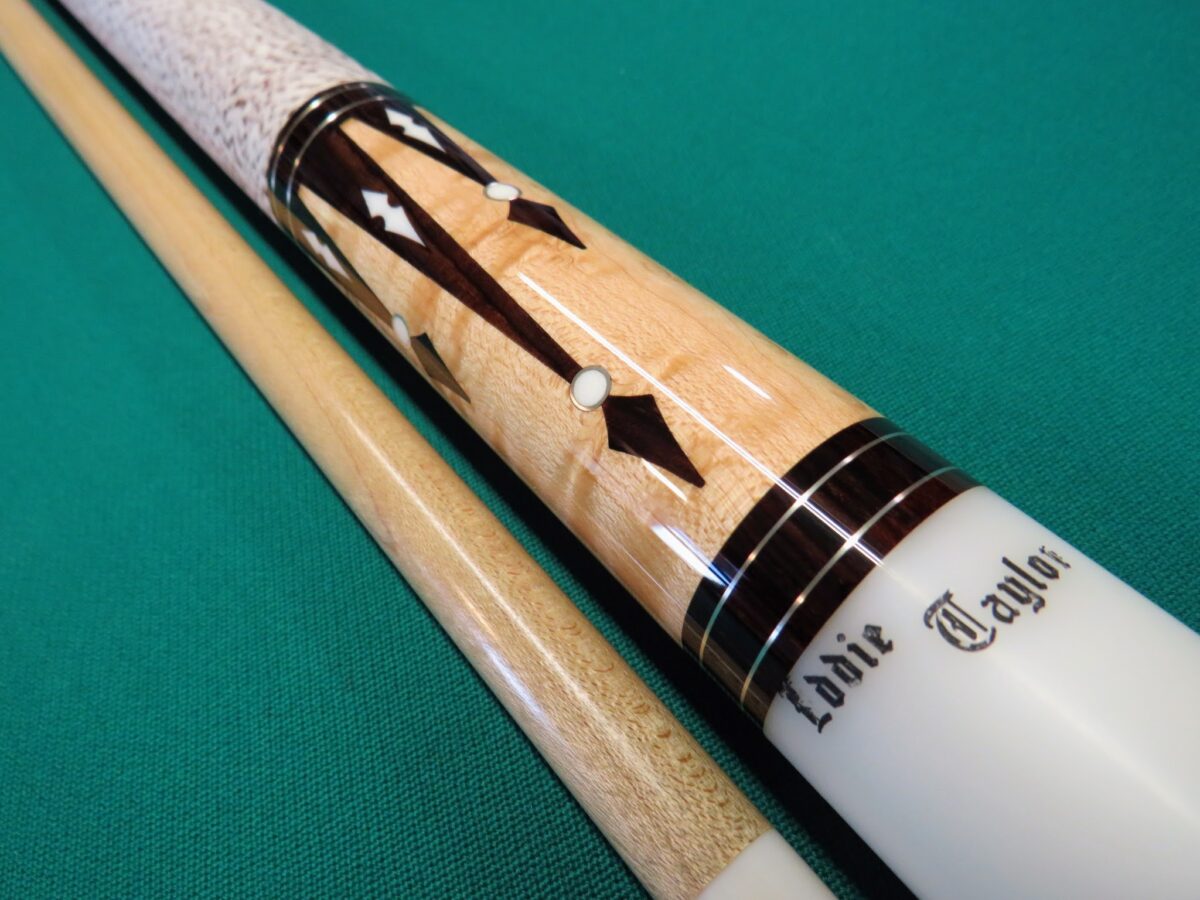 1999 Bill Schick cue – Legend of pool Eddie Taylor’s cue
