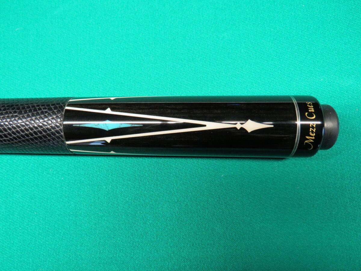 Ebony and Turquoise Mezz cue