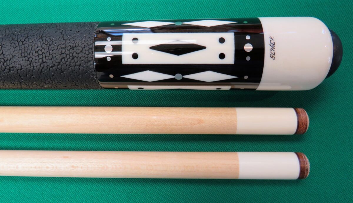 High End Silver and Ivory Bill Schick cue